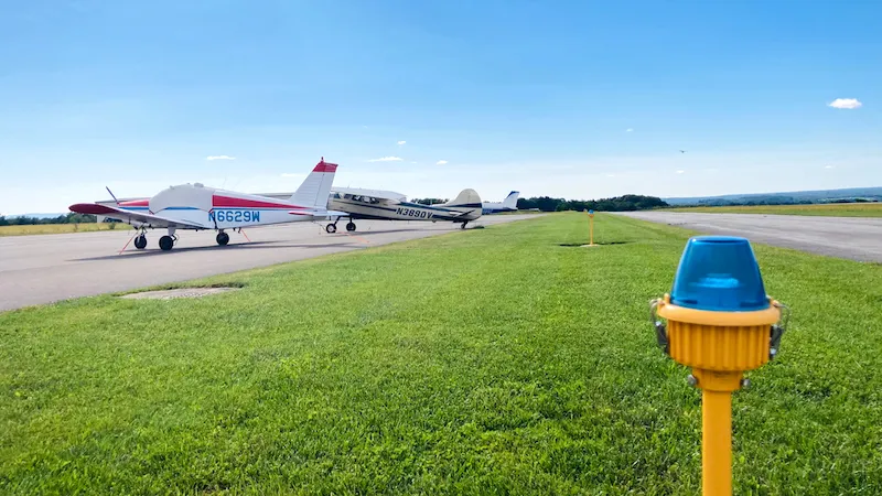 Planes parked at the Fulton County Airport